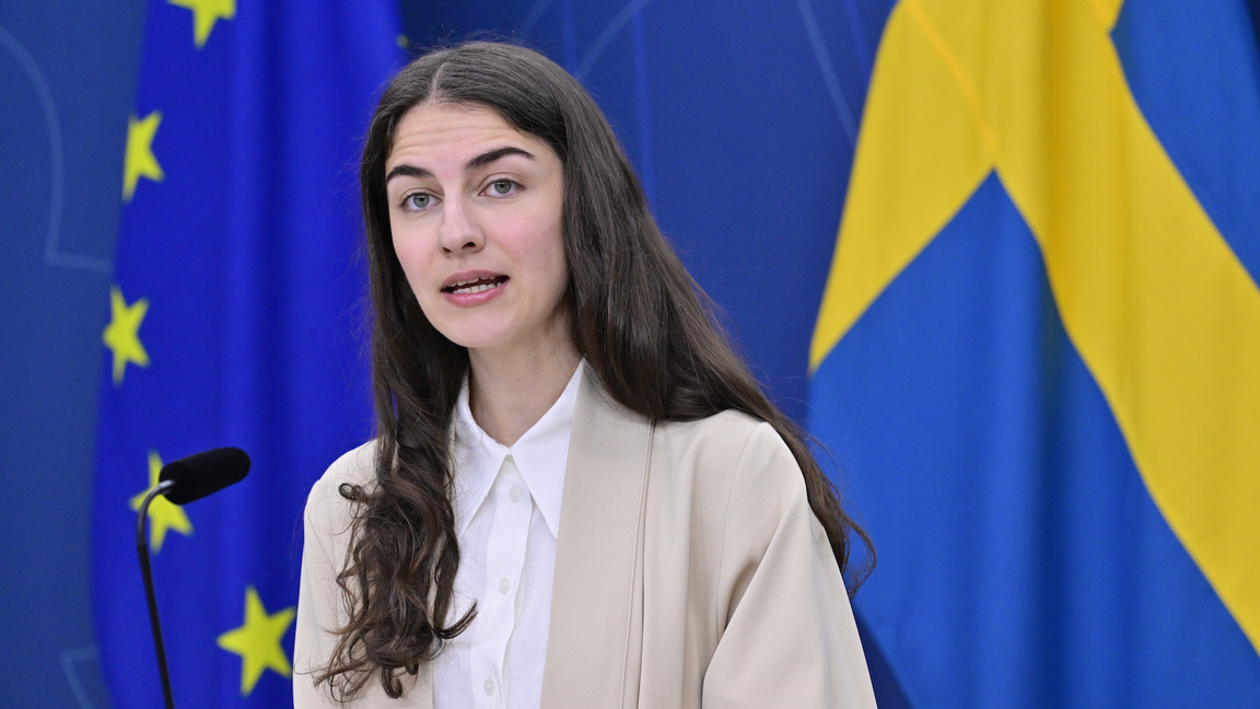 Klimat- och miljöminister Romina Pourmokhtari (L). Foto: Jonas Ekströmer/TT