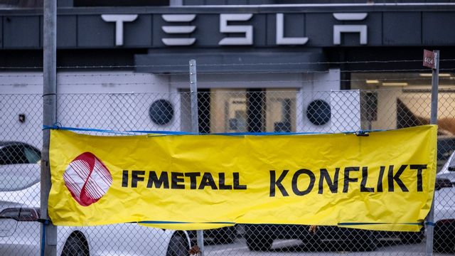 Turerna kring Teslastrejken fortsätter. Foto: Johan Nilsson/TT