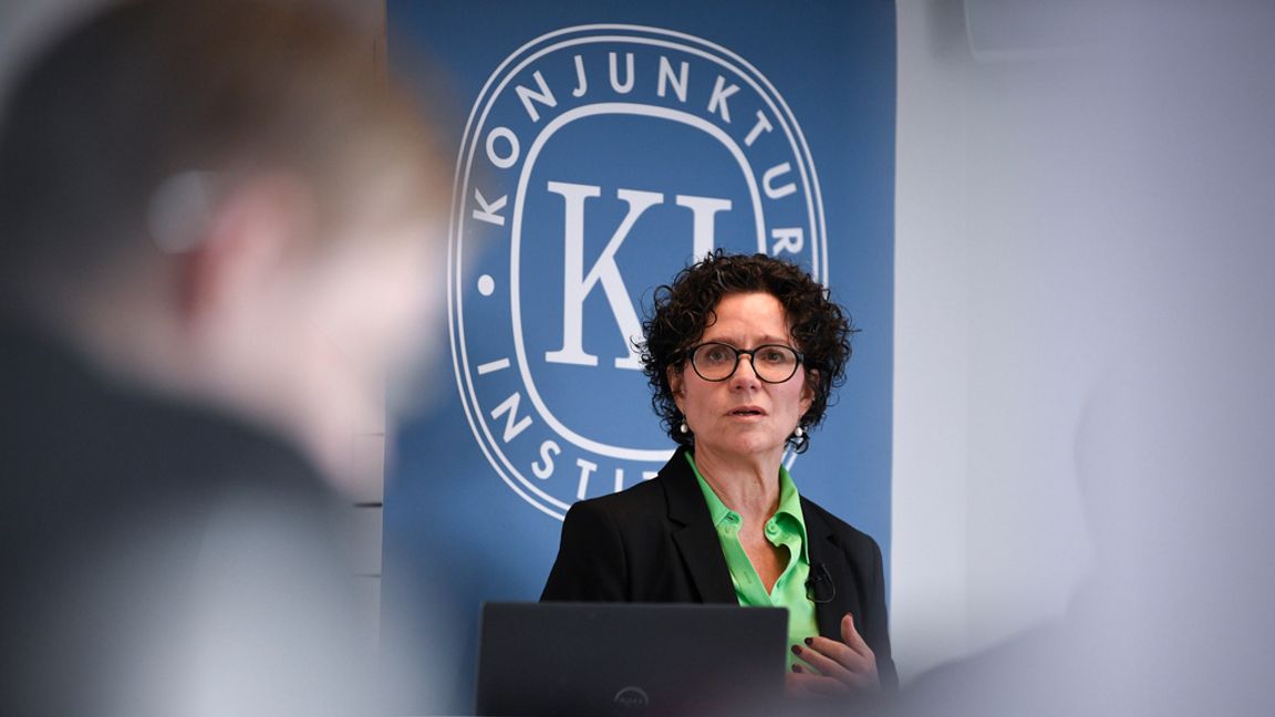Konjunkturinstitutets prognoschef Ylva Hedén Westerdah. Arkivbild.  Viktoria Bank/TT