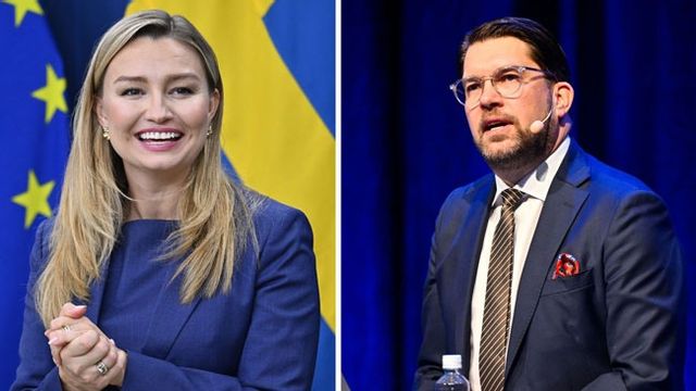 Ebba Busch och Jimmie Åkesson är partiledarna väljarna helst tar en öl med, enligt en ny mätning från TV4/Novus. Foto: Anders Wiklund/TT