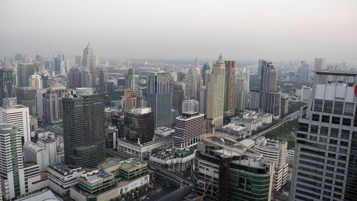 Vy över Bangkoks skyskrapor. Foto: Leif R Jansson/TT