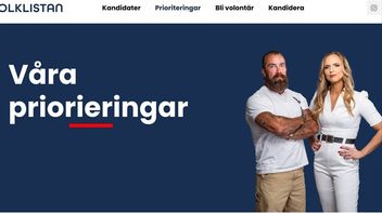 Folklistan siktar på EU-parlamentet och berättar på sin hemsida om sina prioriteringar. Foto: Faksimil Folklistan