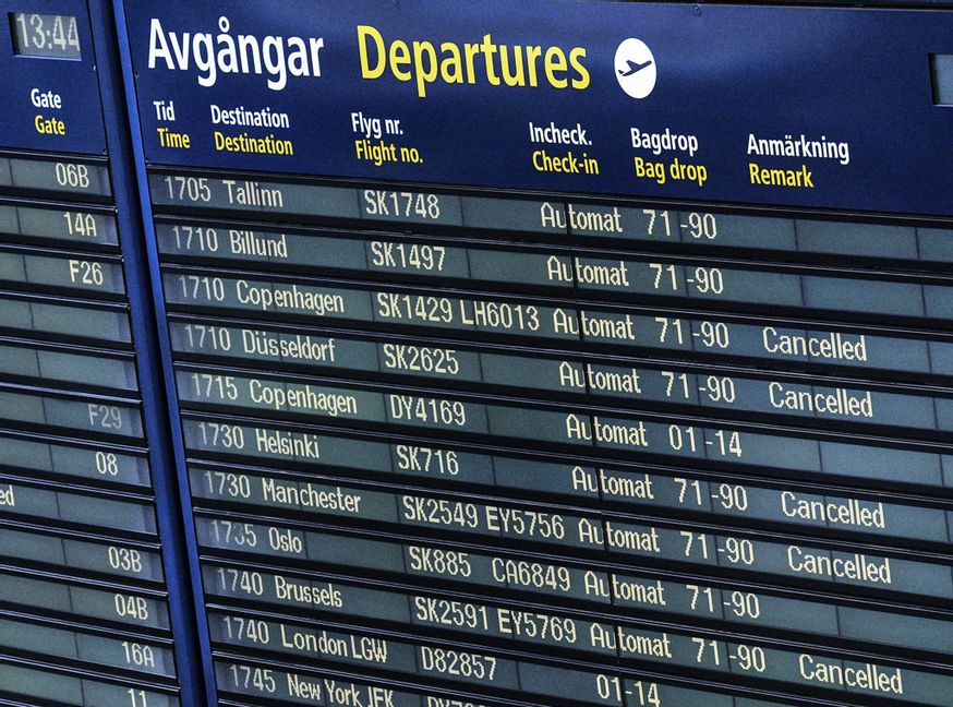 Flygtrafiken på Arlanda stoppades under natten till måndagen efter larm om drönaraktivitet. Arkivbild. Johan Nilsson/TT