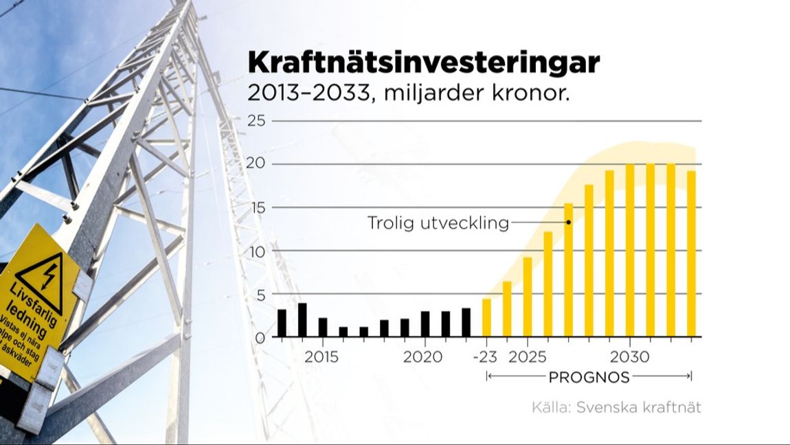 Svenska kraftnäts tioårsplan. Foto: JOHAN HALLNÄS