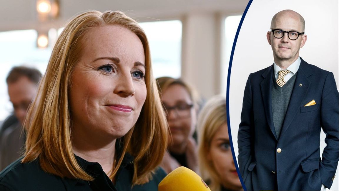 Centerledaren Annie Lööf. Foto: Anders Wiklund, TT.