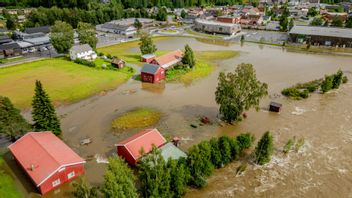 Stormen Hans framfart i Norge. Foto: Stian Lysberg Solum / NTB