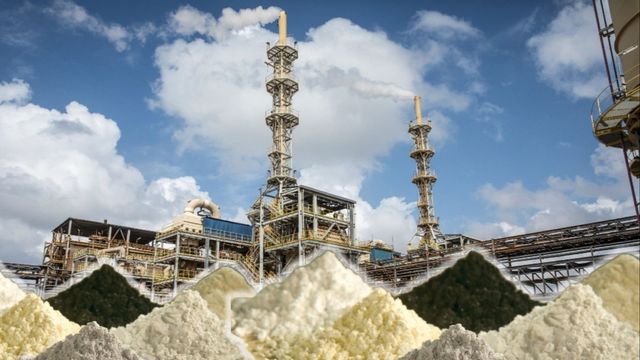 Lynas Rare Earths i malaysiska hamnstaden Kuantan tillverkar pulver mer värt än guld. Foto: Faksimil Lynas hemsid / Public domain