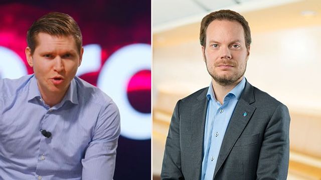 Markus Allard och Martin Kinnunen. Bild: Faksimil Youtube/Riks/Landstingshuset/CC BY-SA 4.0