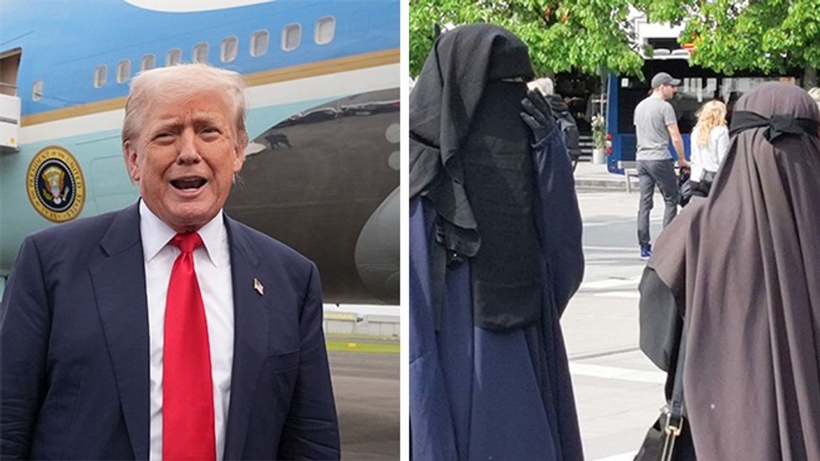 Donald Trump varnar Europa. Foto: AP/Pelle Zackrisson