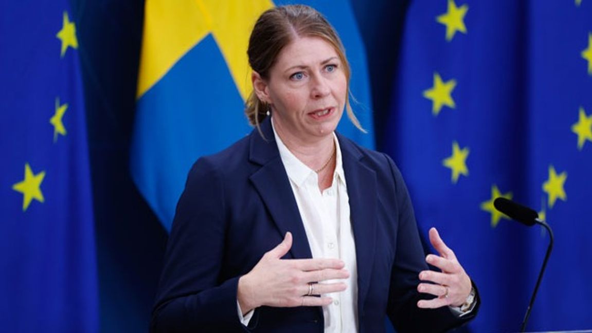 Sjukvårdsminister Elisabet Lann (KD). Foto: Nicklas Thegerström/TT.