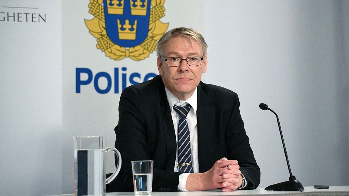 Chefsåklagare Krister Peterssons digitala presskonferens (10/6 -20). Foto: Polisen / Handout / kod 10500