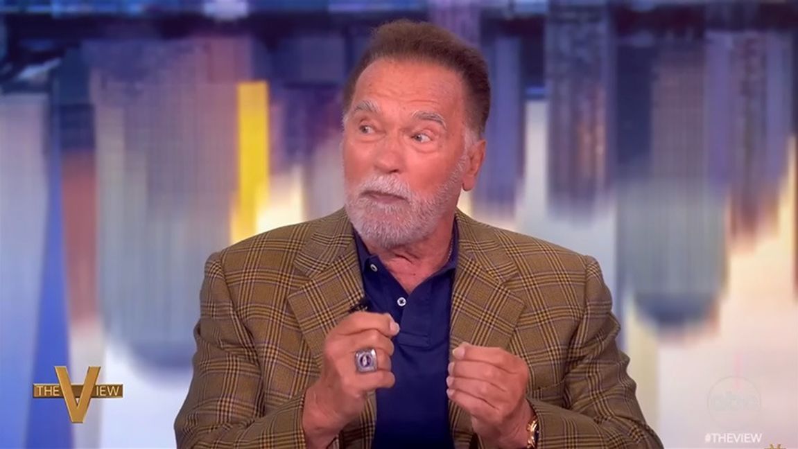 Arnold Schwarzenegger i The View. Foto: Youtube