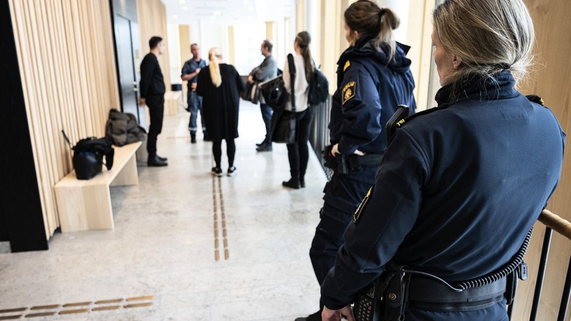 Bild från rättegången i Lund.
Foto:Johan Nilsson/TT.