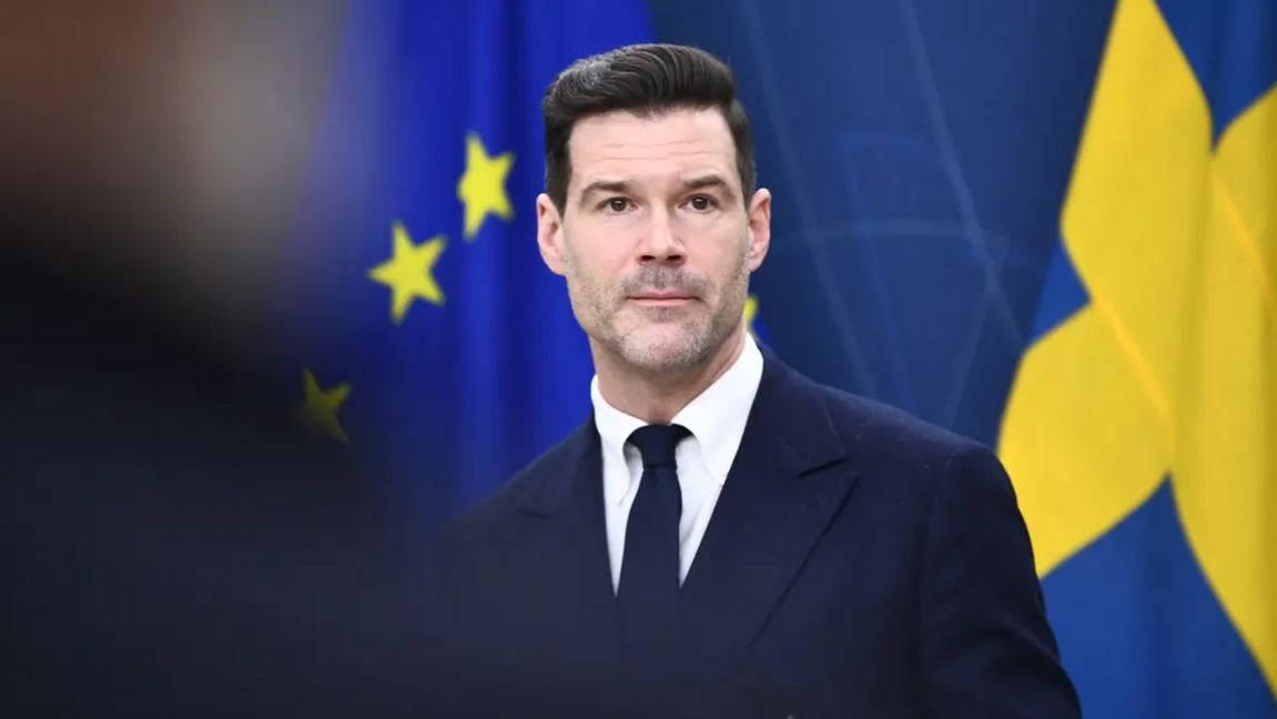 Migrationsminister Johan Forssell (M). Foto: Lars Schröder/TT