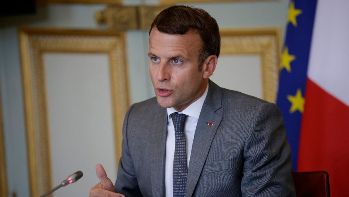 Frankrikes president Emmanuel Macron. Foto: Yoan Valat/Pool Photo via AP/TT