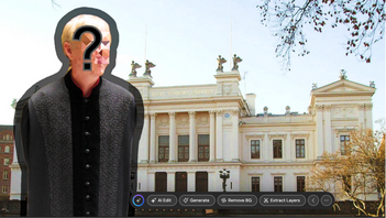Professor gick upp i rök – hittades av delgivningsman