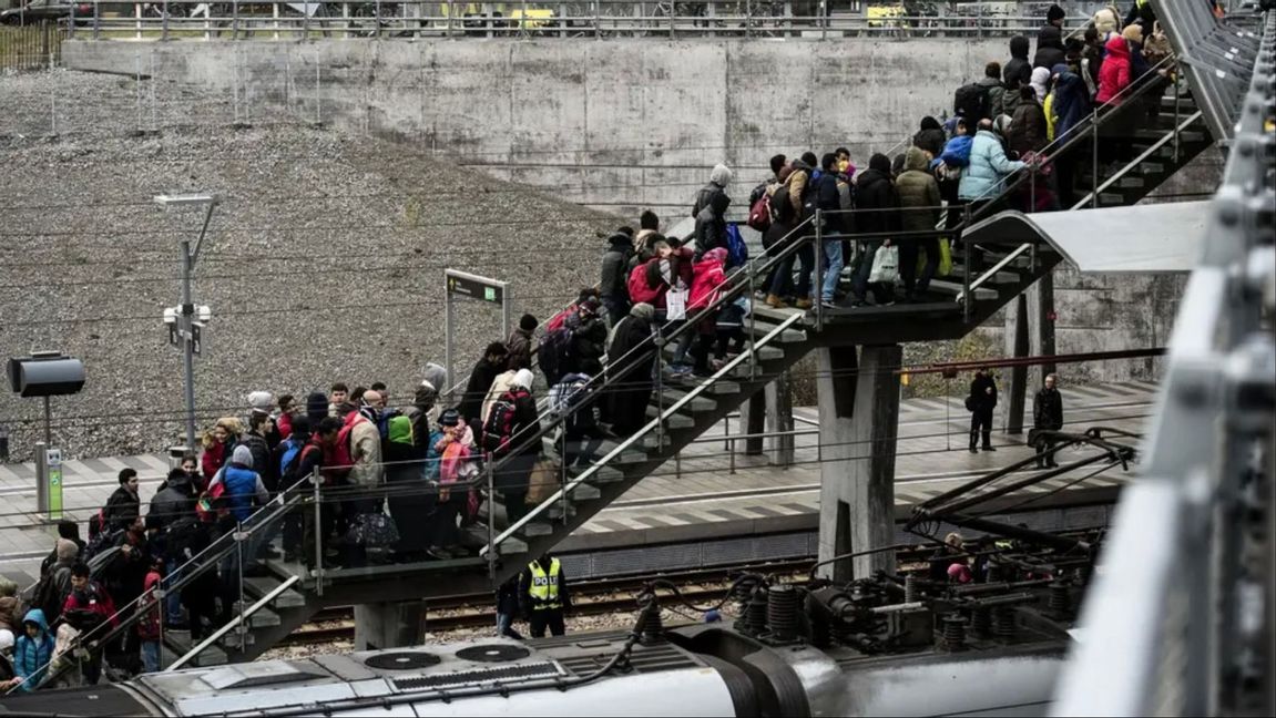 Immigranter på Hyllie station i Malmö 2015 Foto: Johan Nilsson/TT