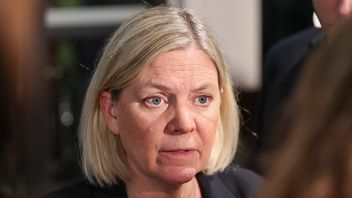 Magdalena Anderssons parti tappar i senaste mätningen. Foto: Caisa Rasmussen/TT