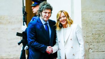 Argentinas Javier Milei, här tillsammans med Italiens premiärminister Giorgia Meloni. Foto: AP