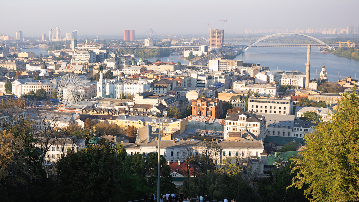 Vy över Kiev, Ukraina. Foto: Tony Hicks/AP