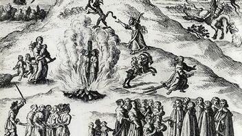 Tyskt kopparstick som visar häxprocesserna i Mora. Bild: Public domain.