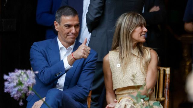 Premiärminister Pedro Sánchez fru anklagas för korruption. Foto: Juanjo Martin/AP/TT