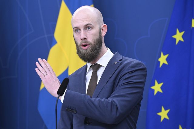 Minister för civilt försvar, Carl-Oskar Bohlin (M). Arkivbild. Jessica Gow/TT