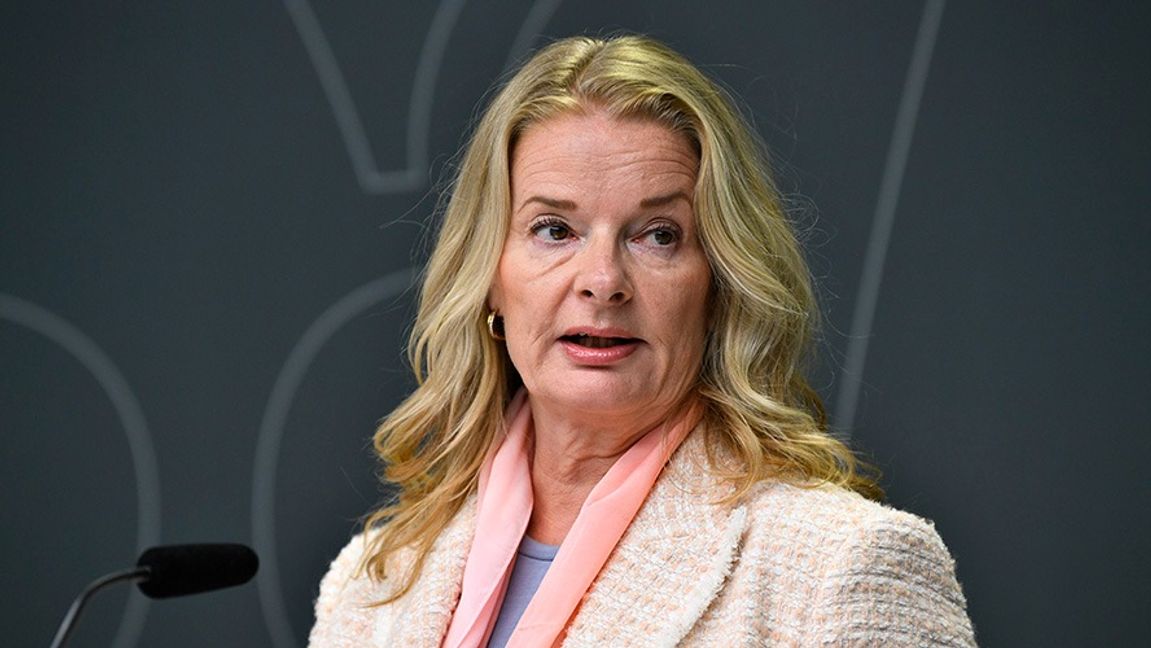 Skolminister Lotta Edholm (L). Foto: Lars Schröder/TT