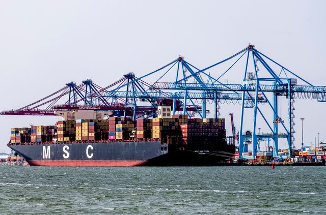 Skandiahamnen, Göteborgs hamn vid Göta älvs utlopp. Arkivbild. Foto: Adam Ihse/TT