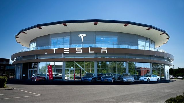 Teslas anläggning i Örebro. Foto: Pontus Lundahl/TT