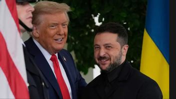 Donald Trump och Vlodomyr Zelensky i Washington i går kväll Foto: Julia Demarhee Nickinson AP/TT