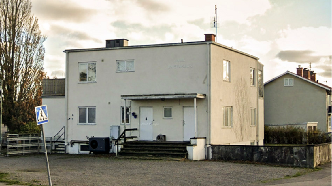 Huset i Falkenberg som tonårsflickorna hölls fångna i. Foto: Google maps 