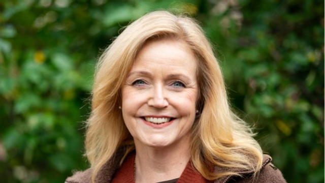 Foto: C-ledaren Elisabeth Thand Ringqvist. Foto: Pressavdelning C