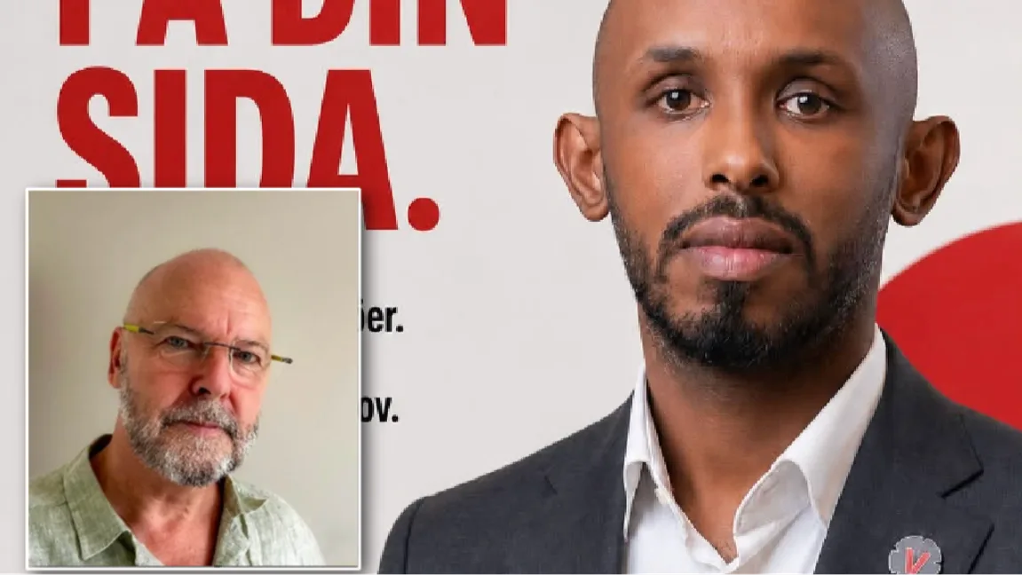 Mohamed Ali (V) beviljades svenskt medborgarskap i februari 2026, två år efter ett avslag. Paul Holmgren vill veta vad som förändrades. Foto: Privat/Skärmdump, Vänsterpartiet
