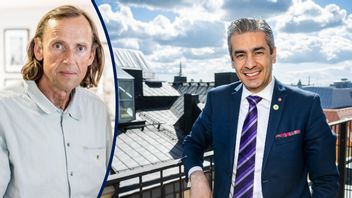 Energiminister Khashayar Farmanbar (S) lever i en alternativ verklighet. Foto: Claudio Bresciani/TT