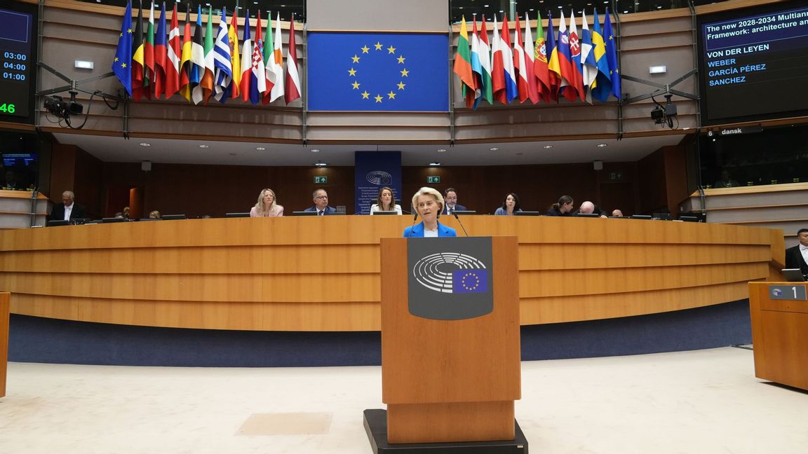 Ursula von der Leyen. Foto: TT/ (AP Photo/Virginia Mayo)