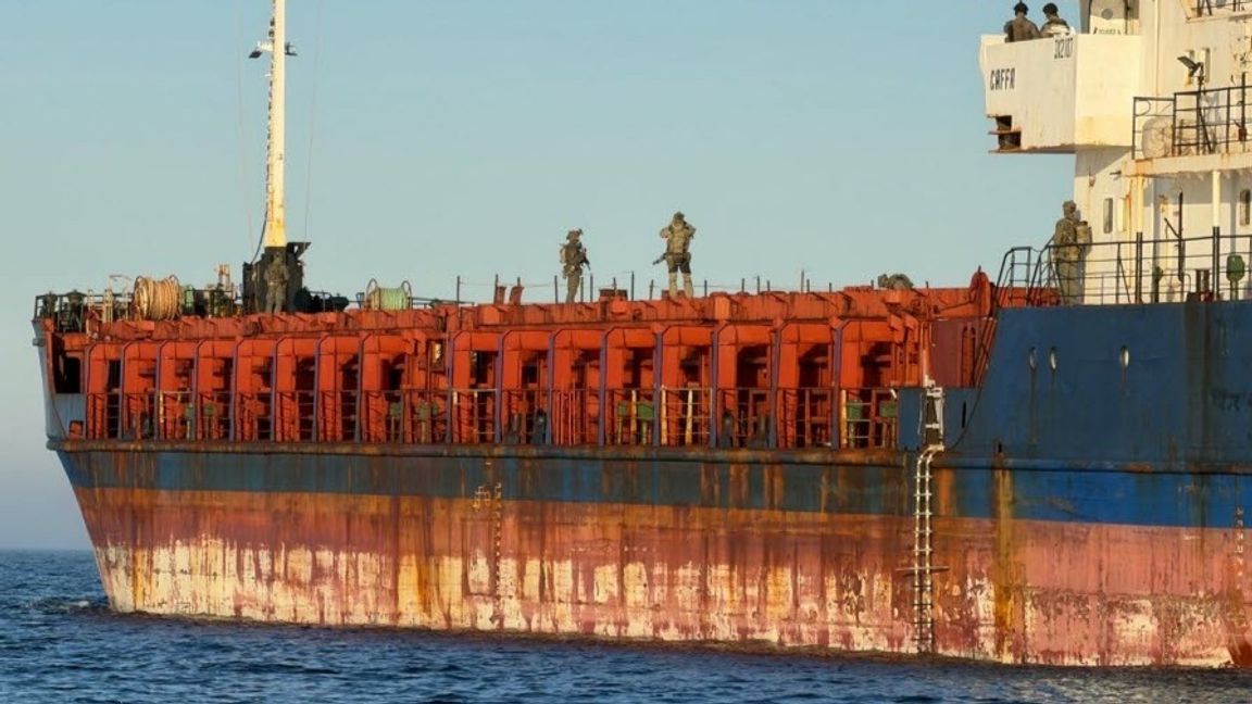 Fartyget Caffa. Foto: Kustbevakningen