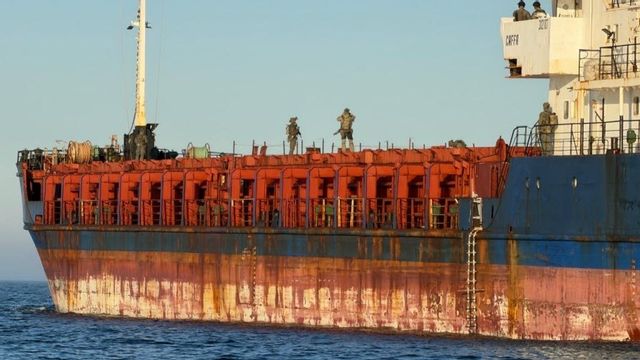 Fartyget Caffa. Foto: Kustbevakningen