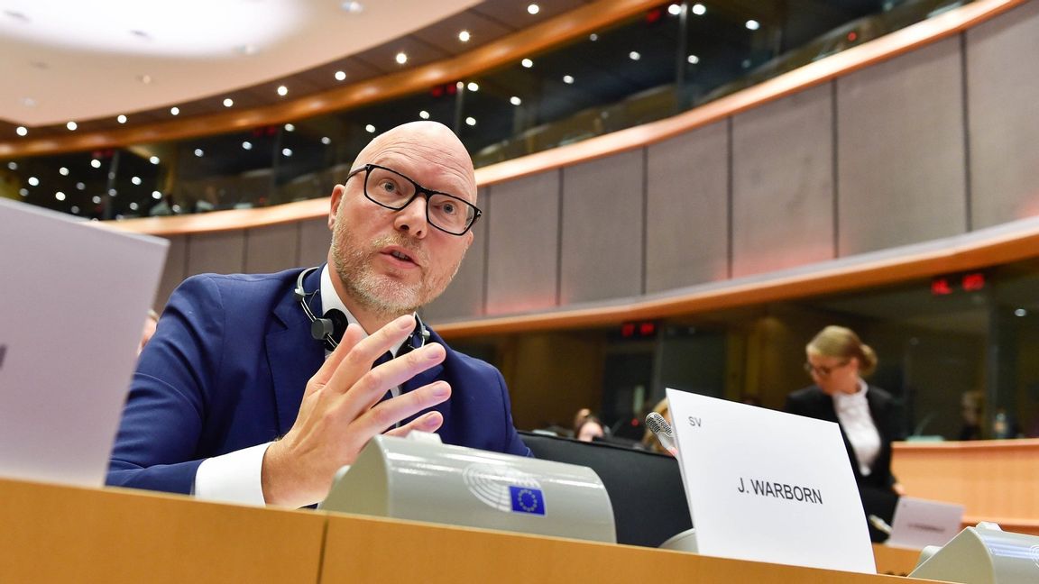 Europarlamentarikern Jörgen Wadborn: "Ibland tror jag lagstiftaren överdriver människors rädsla." Foto: Martin Lahousse. 
