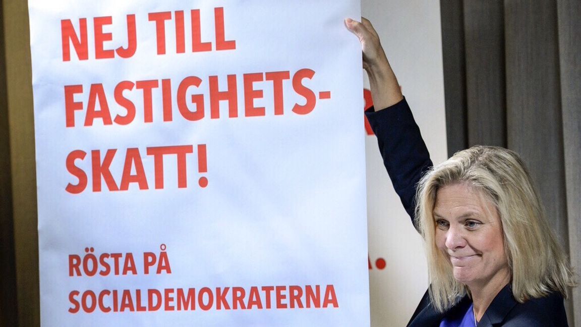 Statsministern säger sig vara mot fastighetsskatt, men törs man lita på det? Foto: Janerik Henriksson/TT