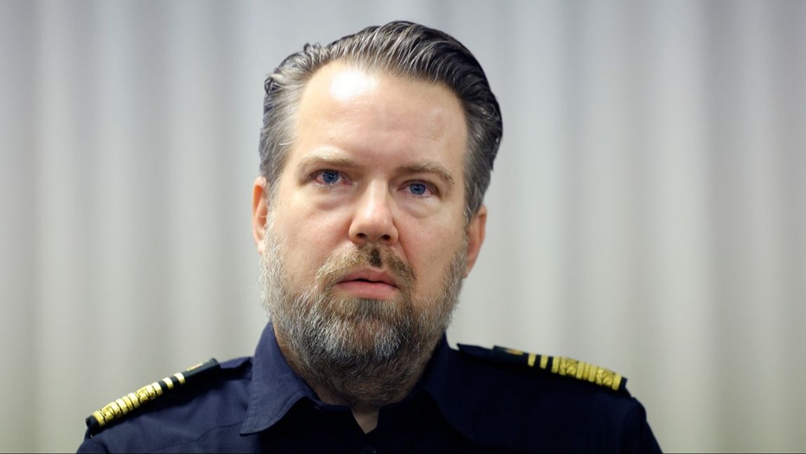 Johan Olsson, chef för polisens Nationella operativa avdelning NOA. Foto: CHRISTINE OLSSON/TT