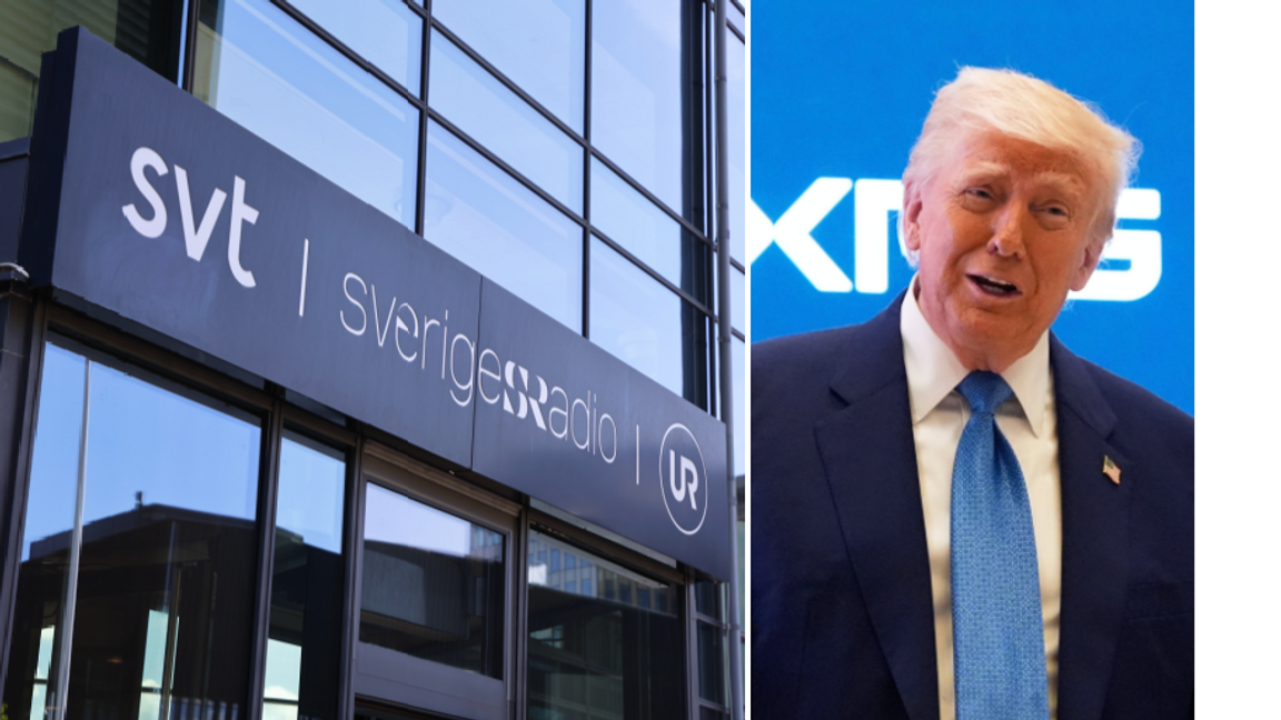Sveriges Radios nyhetsprogram Ekot fälls av granskningsnämnden för obekräftade påståenden om USA:s president Donald Trump. Foto: Adam Ihse/Alex Brandon/AP/TT