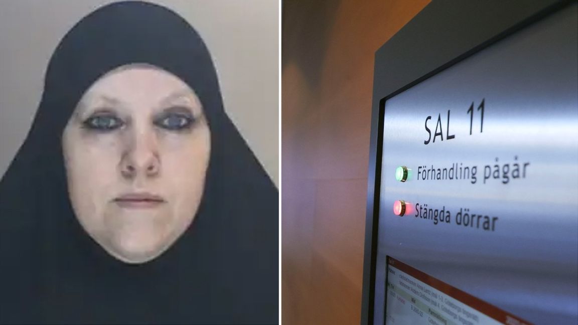 IS-änkan Camilla Olofsson, 57, åtalas för en rad grova brott. Foto: Adam Ihse/TT