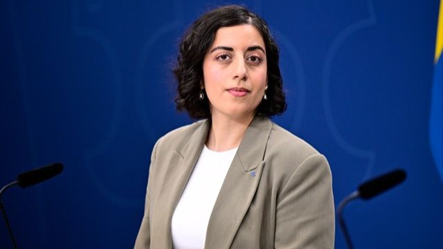 Liberalernas partiledare Simona Mohamsson vill ge SVT mer pengar för att sända sport. ”Vi behöver en värdegemenskap”, säger hon. Foto: Magnus Lejhall/TT.