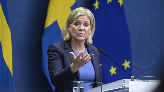 Magdalena Andersson avgår som statsminister under morgondagen. Foto: Jessica Gow/TT