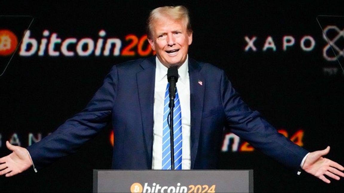 Donald Trump har visat intresse i kryptovaluta och krypto-communityn. Foto: AP