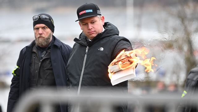 Paludan borde få ha bränt koranen. Foto: Fredrik Sandberg/TT 