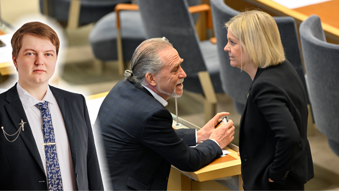 ”OK, inget nationell bilförbud. Men vad sägs om den här idén – fördubblad elräkning!” Foto: Henrik Montgomery/TT