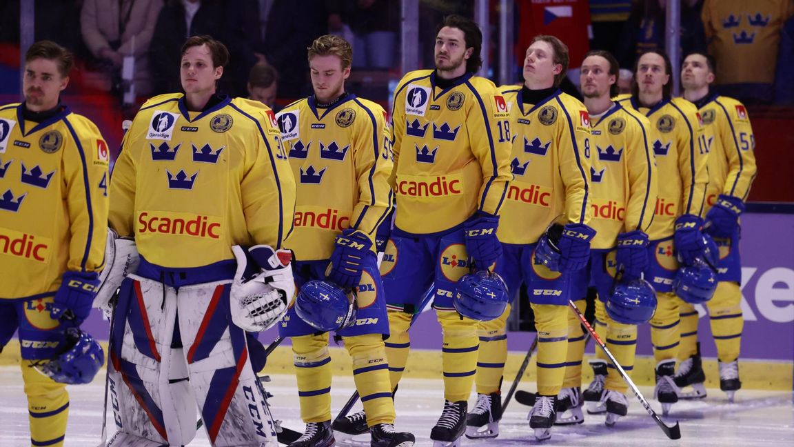 Tre Kronor mötte Tjeckien i Euro Hockey Tour. Foto: Stefan Jerrevång/TT 