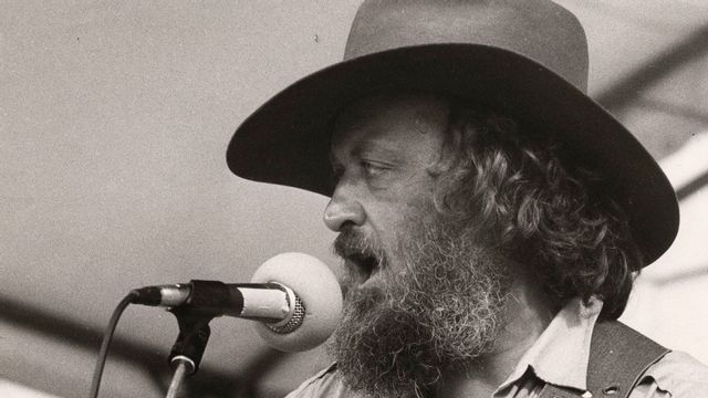 Ewert Ljusberg vid en konsert 1984. Arkivbild.